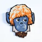 Rare Blue Apes Of Cannibal Isle 1975- Embroidered Fabric Patch- Vinegar Syndrome