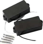 LIGIGWASH 4 String Guitar Pickup Sealed Closed Type String Bass Pickup Black Delivers Warm Tones Enhanced Sustain Distortion for Electric Guitars Basses Great Replacement Accessory