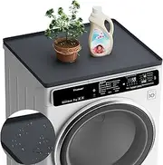 Silicone Washer Dryer Covers - 1 Pack Non-Slip Waterproof Laundry Topper for Front Load Machine - Dust Proof Washing Machine Mat - Washer Covers for Top Load - Easy to Clean and Store