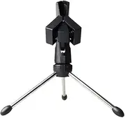 Adjustable Metal Tripod Desktop Table Mic Microphone Clamp Clip Holder Stand