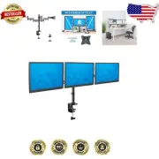 Premium Triple Monitor Mount for LCD - Full Motion Flexibility, Cable Management