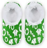 [Caihoyu] Kids Girls Boys Closed Back House Slippers Fuzzy Fleece Anti-Skid Sole Spa Slippers Hotel Travel Bedroom Airplane Party