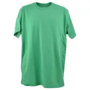 Wright Ditson Plain Blank Green Adults Short Seeve Crew Neck Tshirt Tee X-Large