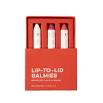 ECO-FRIENDLY/VEGAN LIP-CRAYON TINT BALMIE_OUT OF OFFIC 3-SET