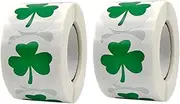 HOODANCOS 2 Rolls Patrick's Day Stickers of Decals for Present Packing Decoration Vibrant Irish Label Stickers for Crafting Celebrations