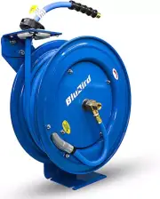 BBR1265 18Ga. Retractable Hose Reel with 1/2" X 65' Air Hose, 12 Point Ratchetin