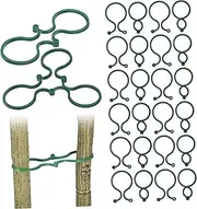 Outanaya Vegetable Vine Support Ties Snap Small Size Plant Support Clips 100pcs Gardening Clips