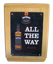 JACK DANIELS / FRANK SINATRA WOODEN CREMATION URN--ADULT SIZED--MADE IN THE USA