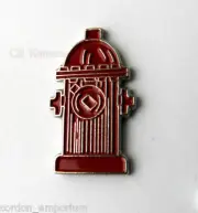FIREFIGHTER DEPT FIRE HYDRANT LAPEL PIN BADGE 3/4 INCH