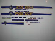Johnstown PA Police Car Decals with current Badge 1:64 two for one money