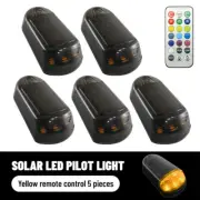 5pcs Solar Cab Lights Remote Controll Colorful Roof LED Lights for Pickup Truck