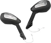 HAONEL Motorcycle Side Rearview Mirror with Turn Signal Light Replacement for Ducati 959 Panigale 2016-2020/1299 Panigale 2015-2019 /Panigale R 1198 2015-2017