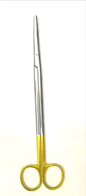 T/C Metzenbaum Scissors 7" Curved With Gold Plated Rings Surgical, Veterinary