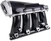 Aluminum Engines Intake Manifold,Compatible With Series K20A/A2/A3 K24(Black)