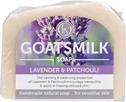 [Harmony Soapworks] Lavender and Patchouli Goat's Milk Soap, 140 Grams