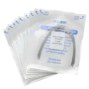 10 X ortodoncia dental súper elástica niti arco cables Forma ovoide rectangular