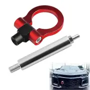 Trailer Hook Decorative Trailer Ring Towing Hook Front Bumper Metal Paint Spraying Traction Hook Replacement for Chevrolet Camaro (2016+) Red