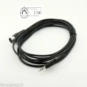 DIN 5 Pin Din MIDI Male Plug To 3.5mm 1/8" Male Stereo Jack Audio Cable 3m 10ft