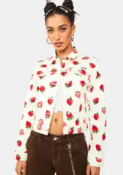 [Dangerfield] Strawberry Drill Jacket