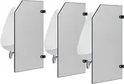 Men's Restroom Urinal Partition 35.4" Toilet Stall Divider Privacy Shield for Bathroom Entrance Waterproof Restroom Divider for Hotel Schools Shopping Malls Public Places(3-PCS)