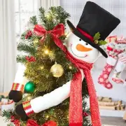 Snowman Christmas Tree Hugger Topper Top of the Tree Frosty Holiday Home Decor
