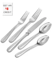 Vera Wang for Wedgwood Infinity Stainless Steel 5pc Place Setting with $8 Credit NoSize NoColor