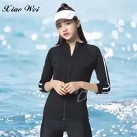 在飛比找森森購物網優惠-沙麗品牌 流行大女泳裝長袖外套 NO.WH11048