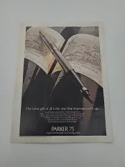 Parker 75 Soft Tip Pen Print Ad 1975