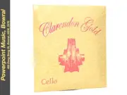 Clarendon Gold Cello String Set - Multisteel Core Chrome Wound - 3/4