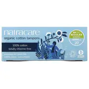 Natracare, Organic Cotton Tampons, Regular, 20 Tampons