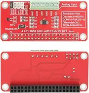 16 Bit ADC Analog to Digital Converter Module with 4 Channels I2C Interface 3.3V Power Supply for Raspberry Pi 3/2/B+