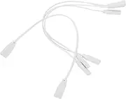 Cabilock 4pcs LED Light Tube Extension Cords Flexible Power Connectors for Integrated Fixtures Wires for Residential Commercial Lighting