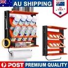 Spray Bottle Holder Wall Mounted Metal Aerosol Can Storage Rack for Van Garage