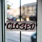Open Closed Rustic Wood Style Business Shop Cafe Hanging Sign