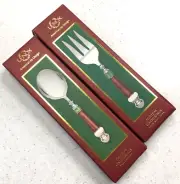 Lenox HOLIDAY GATHERING Set Stainless Table Spoon Cold Meat Fork Serving Utensil