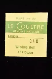 Sealed New Old Stock Jaeger LeCoultre Winding Stem Cal. 840 Part 32