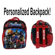 Marvel Avengers 10" Toddler Pre-School Blue Backpack Book Bag Photo