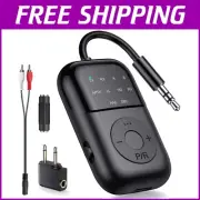 Travel-Friendly Bluetooth Transmitter & Receiver with 24-Hour Battery Life