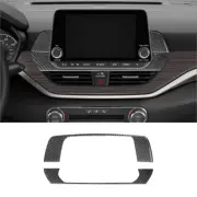 2Pcs Carbon Fiber Top Of Navigation System Display Cover Trim For Nissan Altima (for: Nissan)