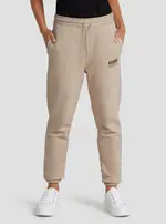 GUESS Eco Gold Beige Alisha Active Trackpants Size: Medium, Polyester