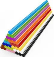 36Pcs Colored Hot Glue Sticks, 8" Long X 0.27" Dia Mini Glue Sticks for Hot Glue