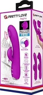 Pretty Love Regina Pulse Wave Rabbit Vibrator, Purple