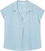 [SPRINGFIELD] Women's Blouse Polo Style Print