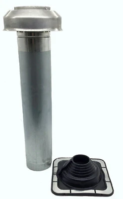 100mm Metal Roof Cowl Vent Kit with Flashing - Bushfire BAL compliant - MRCK100