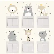 6x Cute Cartoon Light Switch Sticker - AW2022