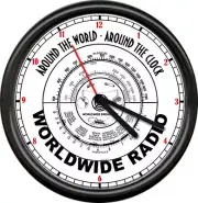 Retro Amateur Ham Radio Repair Retro Vintage Look Dial Face Sign Wall Clock