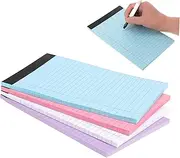 TEHAUX Vibrant Note Pad Lined Writing Pad Memo Sheets Legal Draft Notebook Office Use