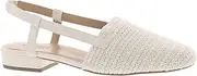 [VANELi] Womens Janet Closed Toe Casual Slingback Sandals, White, Size 8.0 US