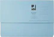 Q-Connect KF23011 Document Wallet Foolscap - Blue
