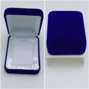 Zippo Lighter Blue Velvet Display Box Storage Case Empty Fits the Regular Size